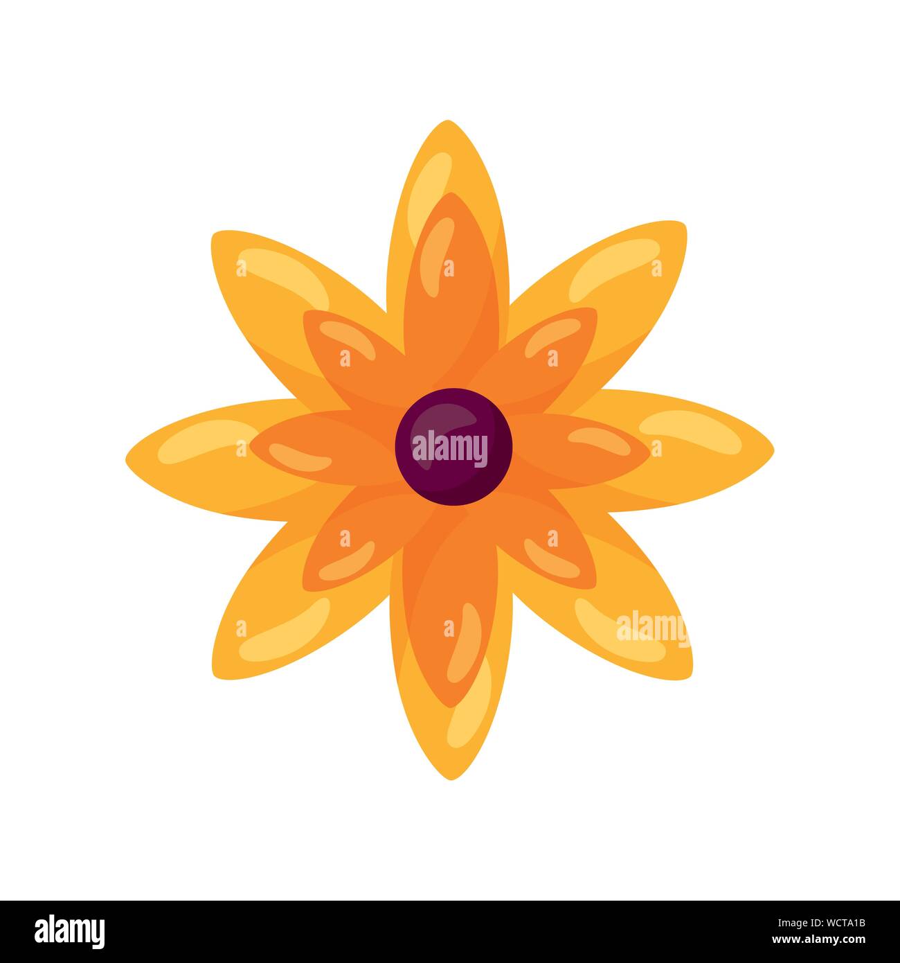 Isolated flower ornament design Stock Vector Image & Art - Alamy