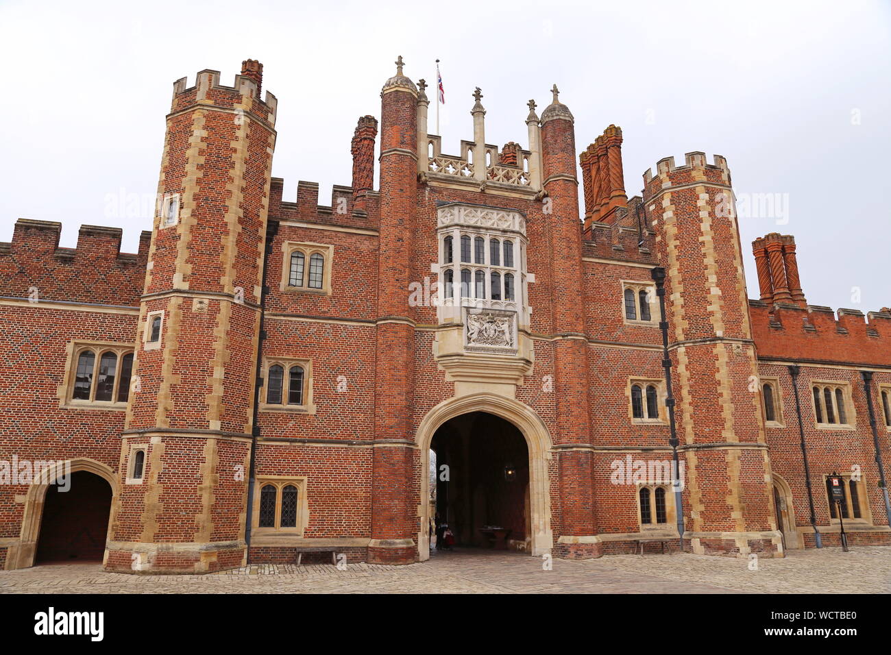 Base Court Hampton Court Palace East Molesey Surrey England Great Base Court Hampton Court Palace East Molesey Surrey England Great