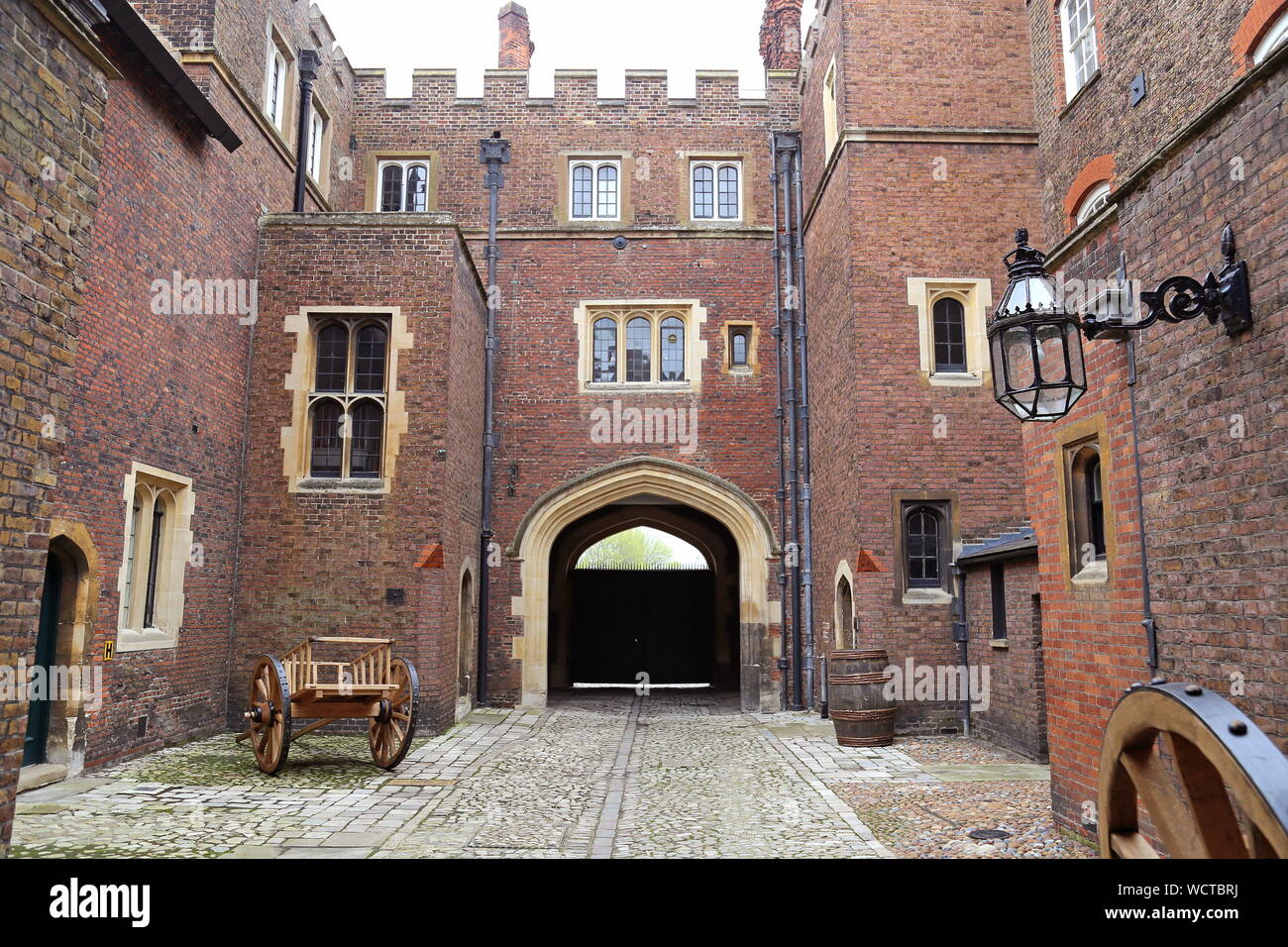 Seymour Gate, Lord Chamberlain’s Court, Hampton Court Palace, East Molesey, Surrey, England, Great Britain, United Kingdom, UK, Europe Stock Photo