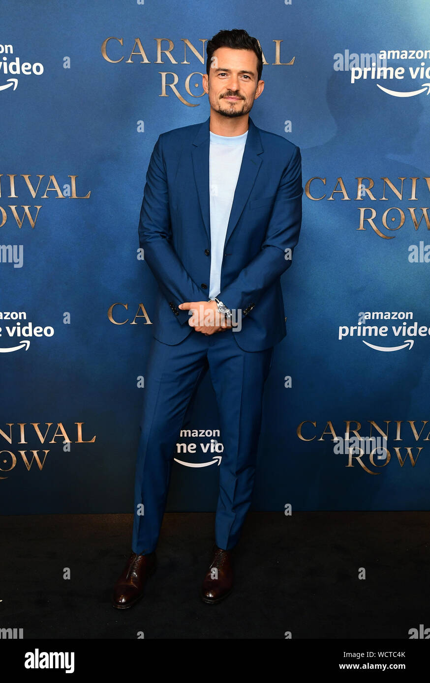 Orlando Bloom attending the London Screening of the Amazon Original series, Carnival Row, at Ham Yard Hotel, London. Stock Photo