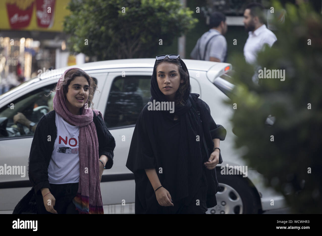 Tehran, Tehran, Iran. 28th Aug, 2019. People in northern Tehran, Iran