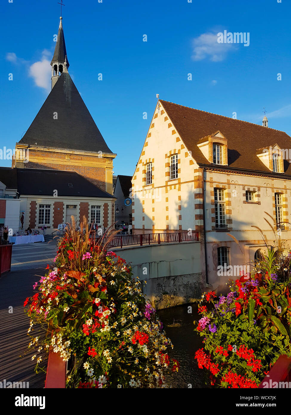 France, Eure et Loir (28), Dreux, Hotel Dieu chapel, tourist information center Stock Photo