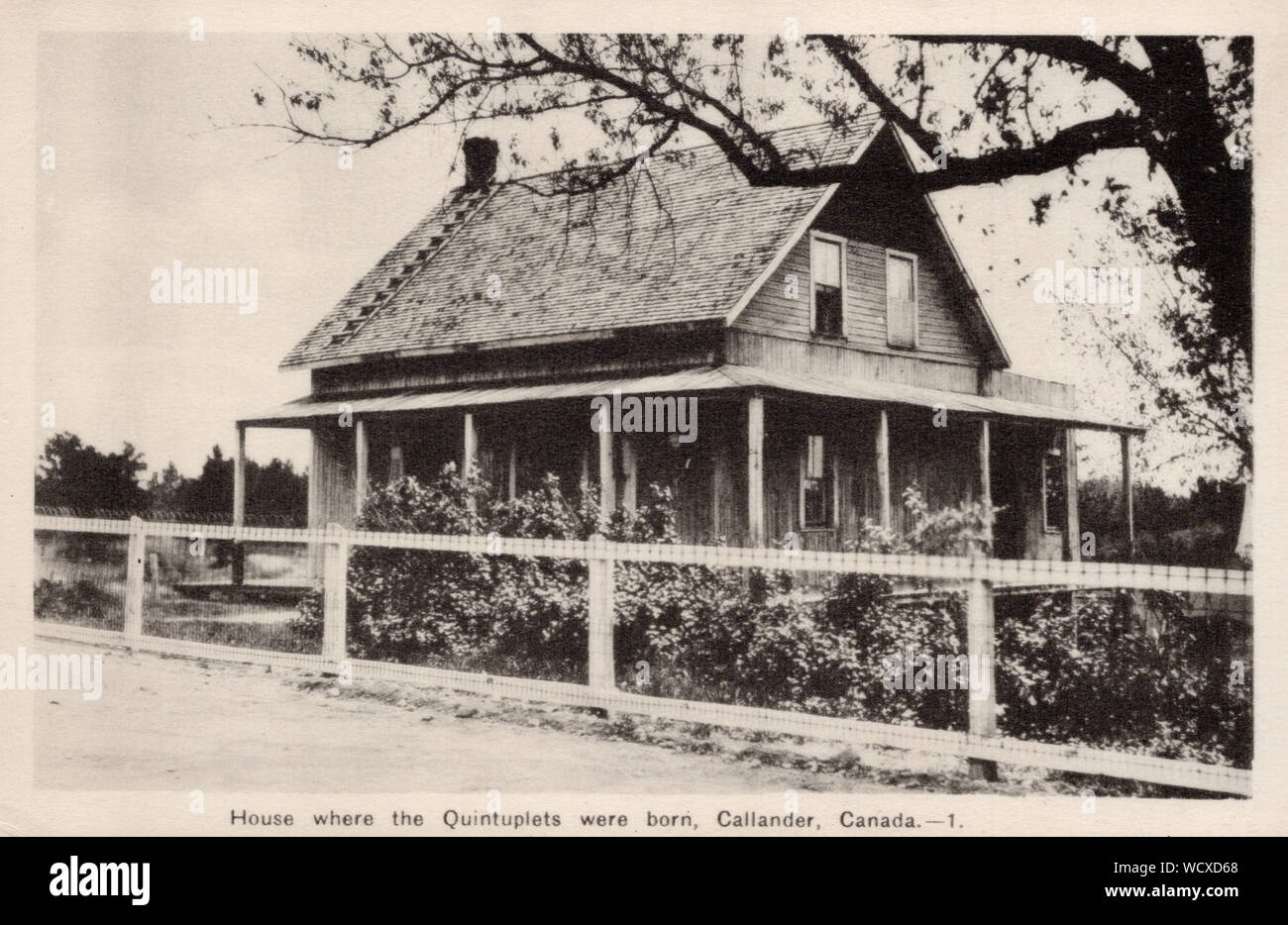 1937 postcard Dionne Quints’ Doctor’s house Callander Ont. 1937 postcard Dionne Quints’ Doctor’s house Callander Ont.