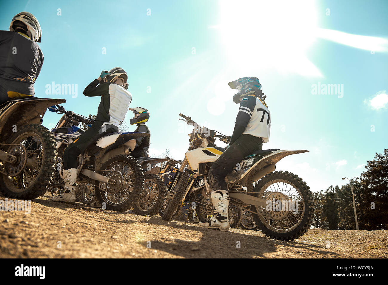 Off road motorcyclists hi-res stock photography and images - Alamy