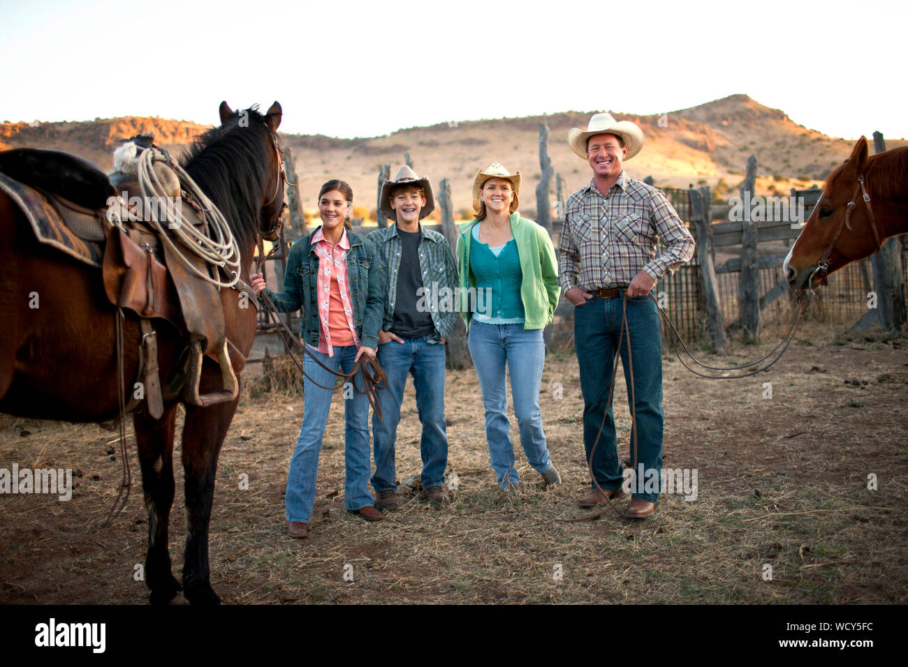 Man father son ranch hi-res stock photography and images - Alamy