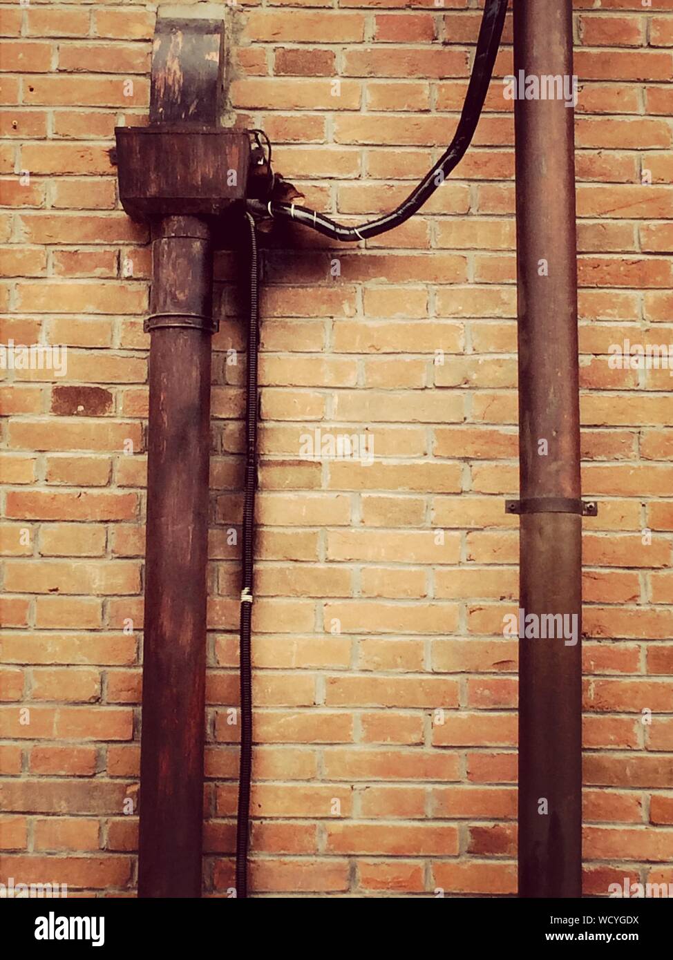 Brick wall pipes hires stock photography and images Alamy