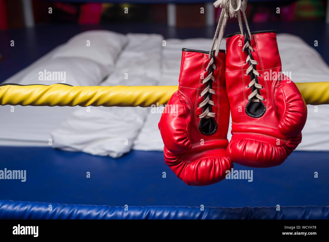 Hanging up boxing gloves hires stock photography and images Alamy