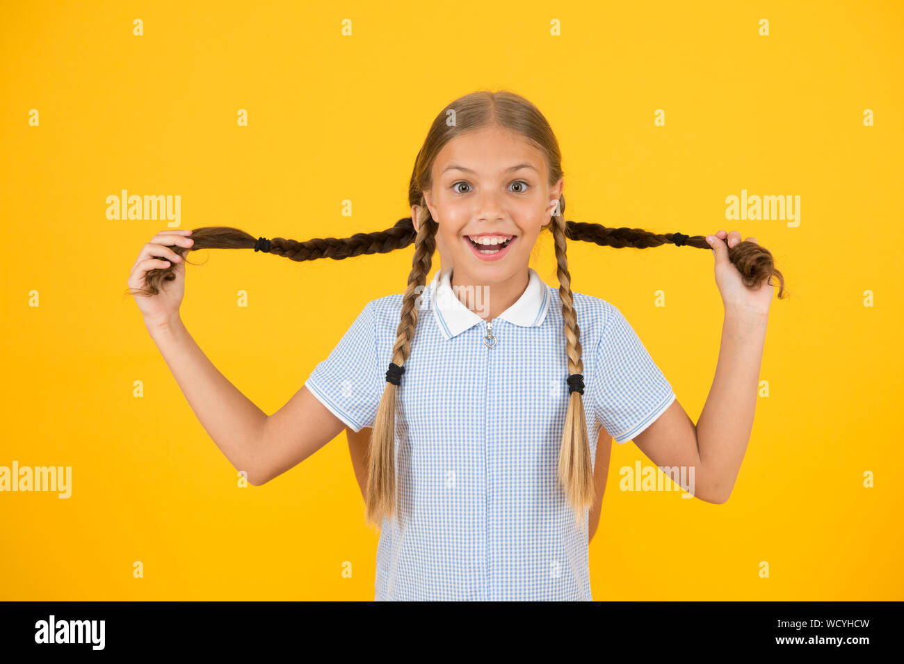 Childhood Happiness Little Girls In School Uniform Retro Look