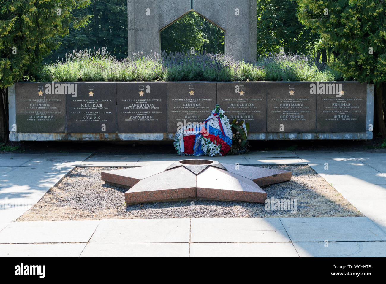 Klaipeda, Lithuania July 28, 2019 Monument to Soviet soldiers