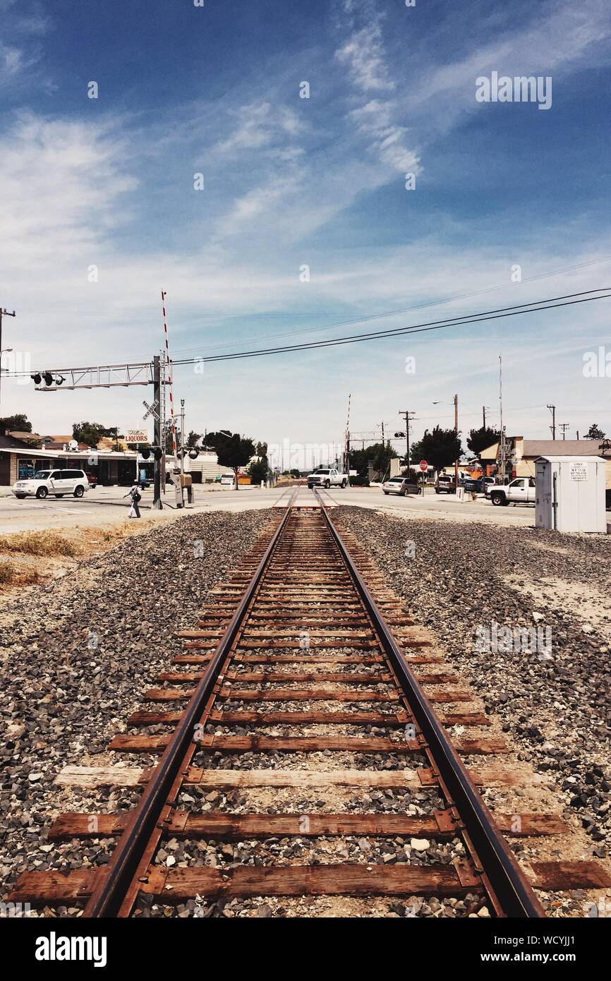Rail Track Stock Photo