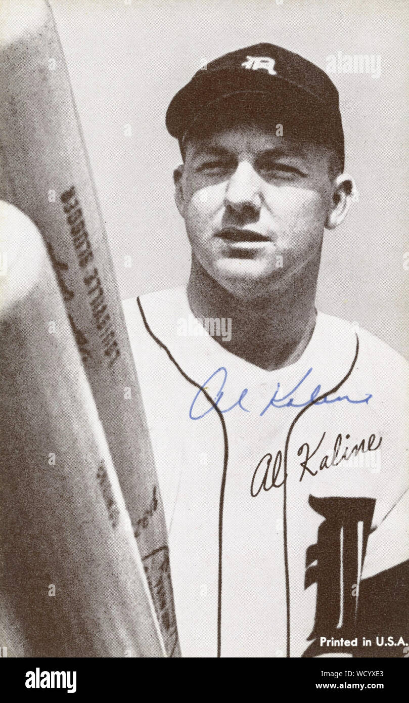Al Kaline was a Hall of Fame baseball player with the Detroit Tigers  in the 1950s, 60s and 70s. Stock Photo