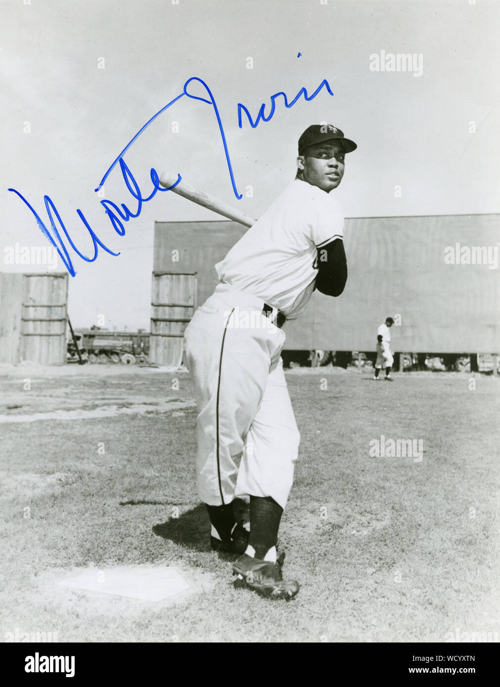 Monte Irvin was a star baseball player with the New York Giants in the 1950s Stock Photo