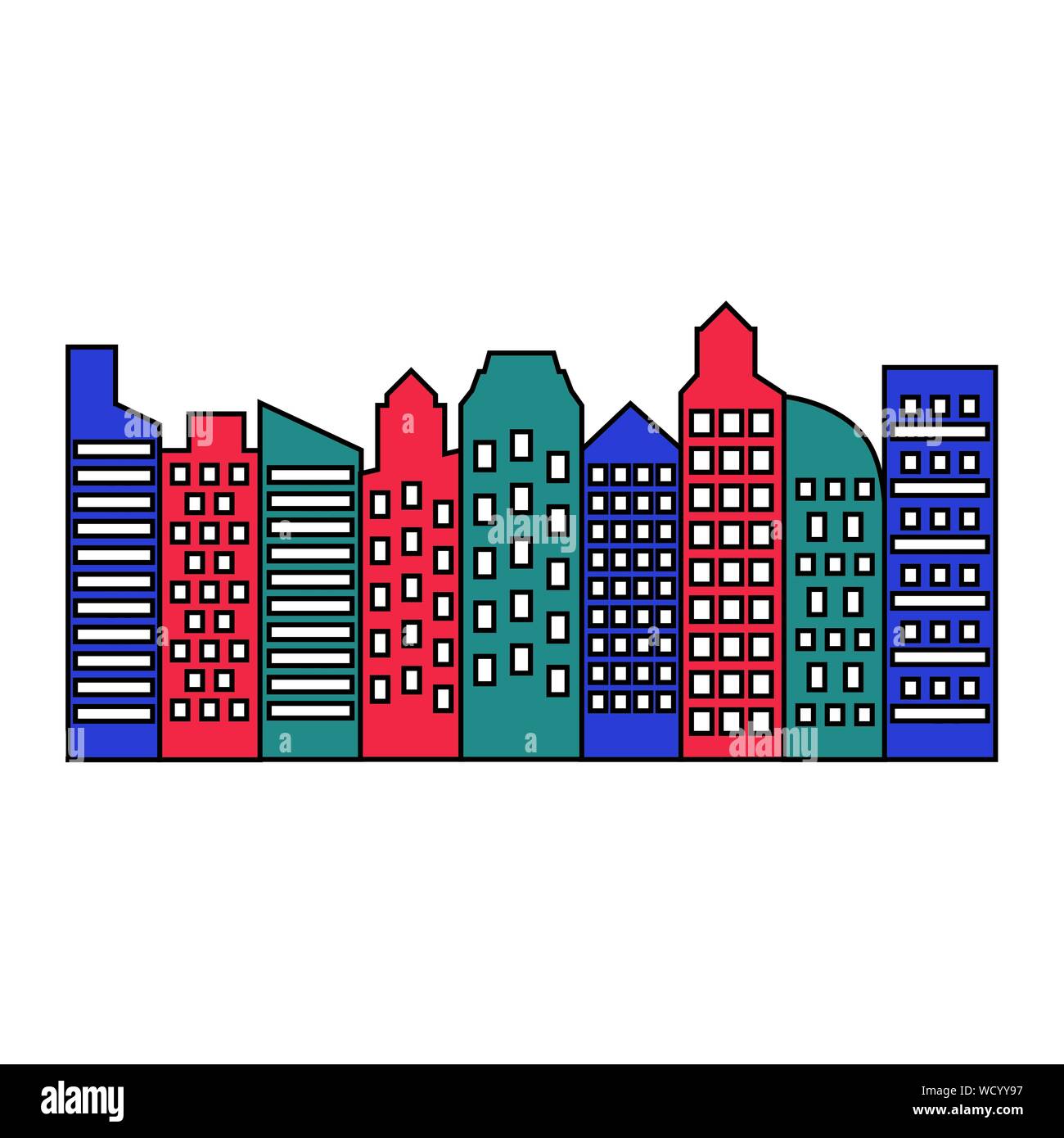 Isolated city vector design Stock Vector Image & Art - Alamy
