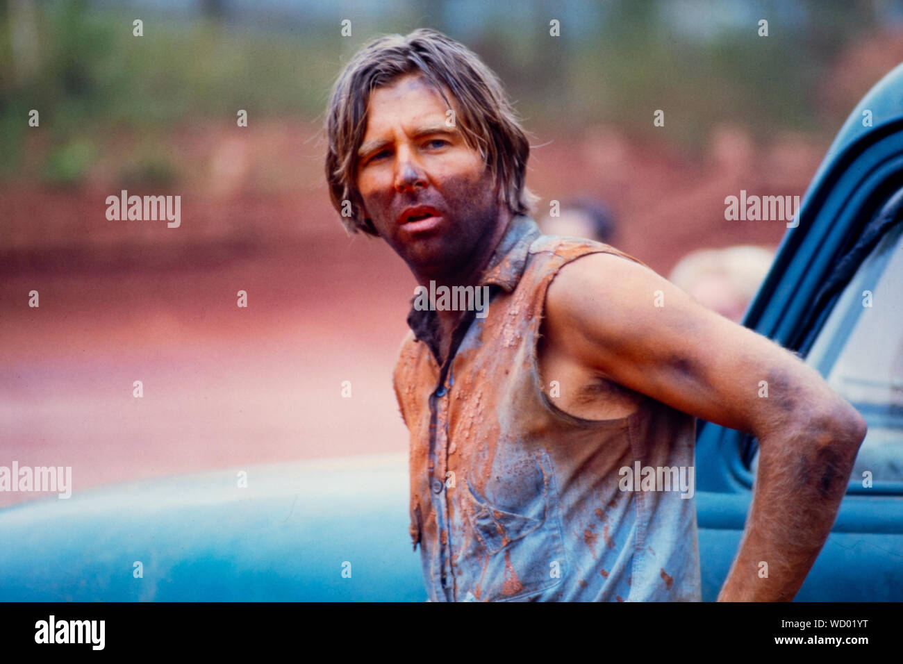 Actor Beau Bridges on the set of the movie "Greased Lightning" in Georgia. Stock Photo