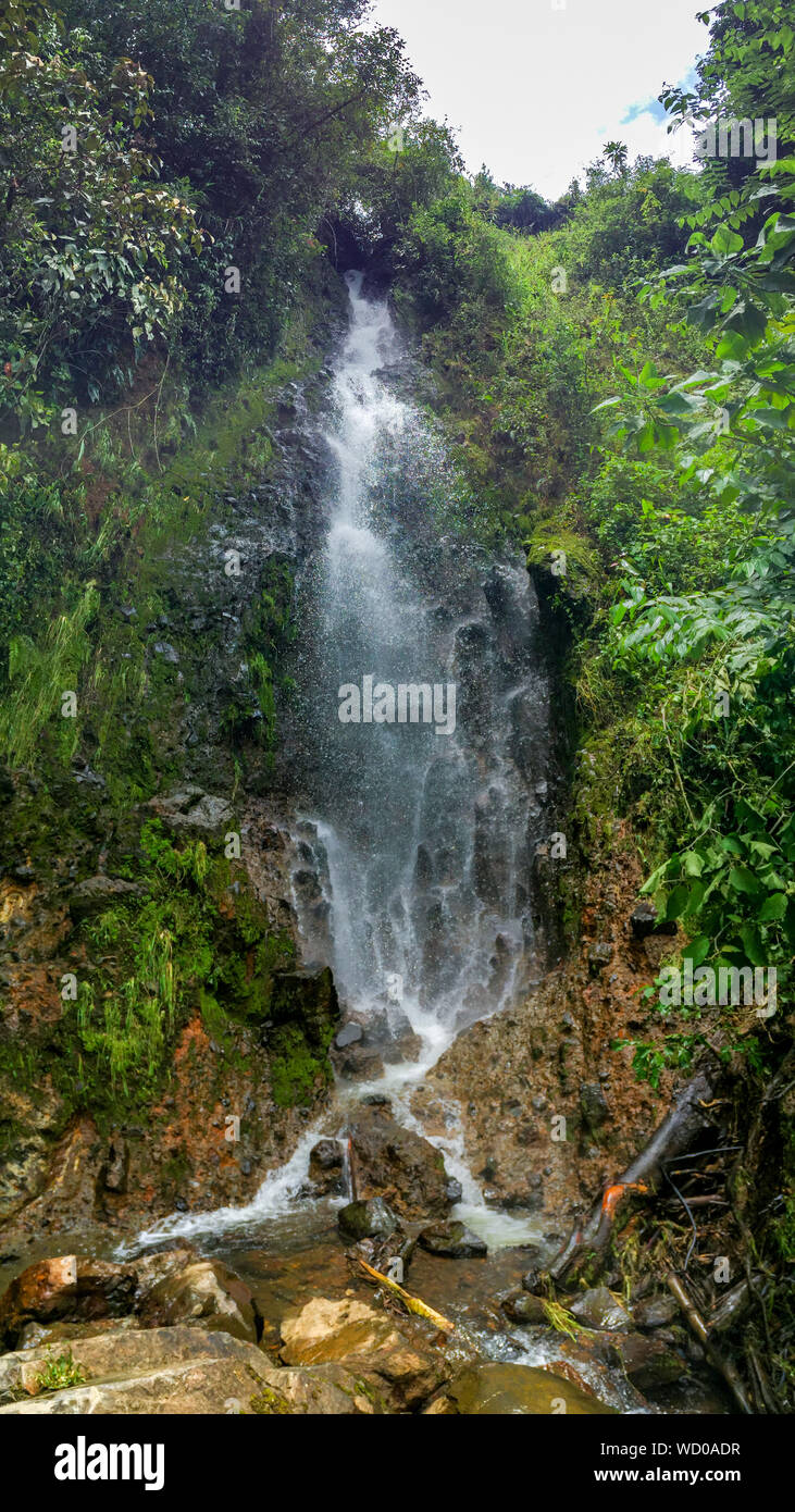 Waterfall in Jardin, Antioquia, Colombia Stock Photo