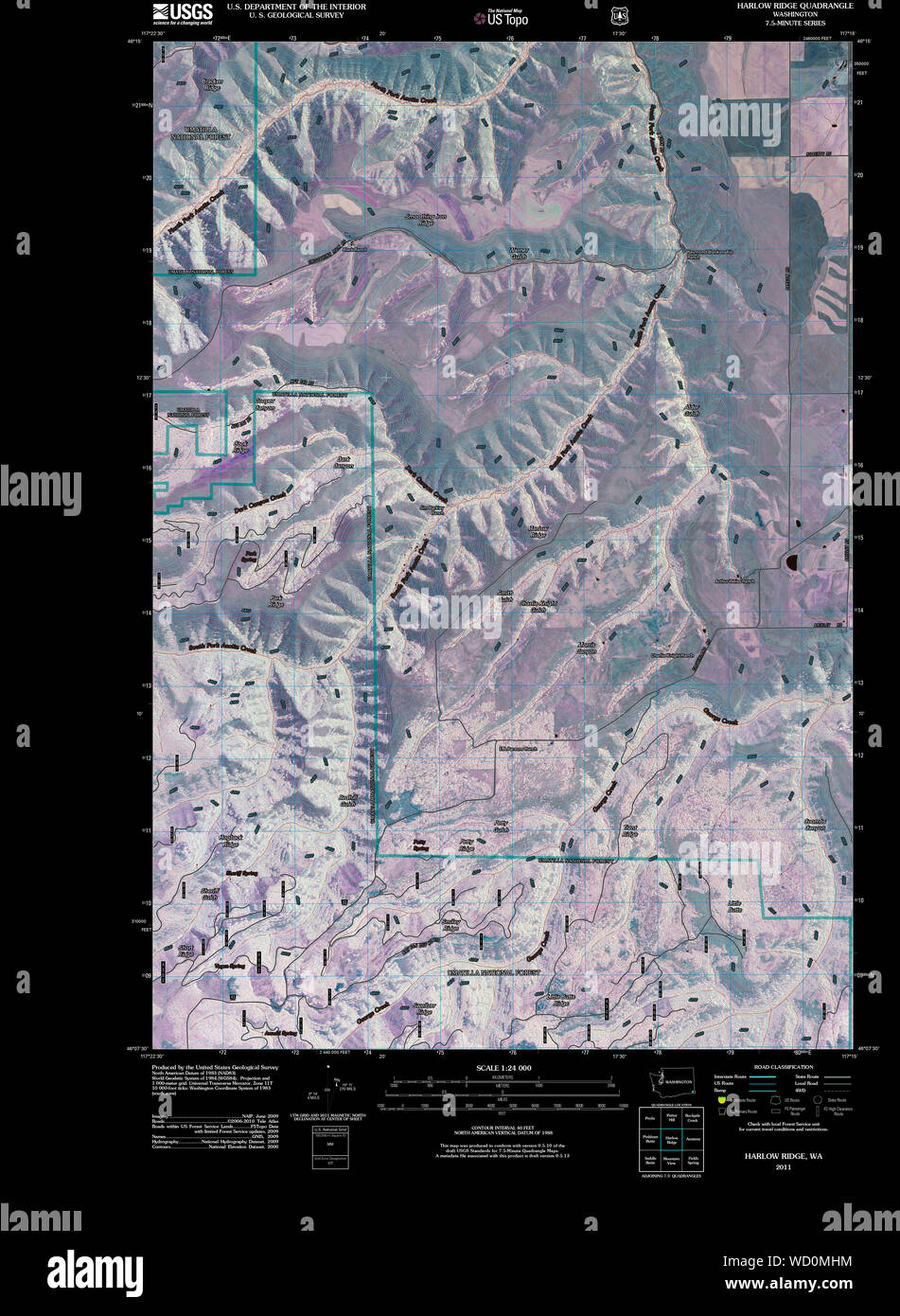 Haw Ridge Map Aerial Harlow map hi-res stock photography and images - Alamy