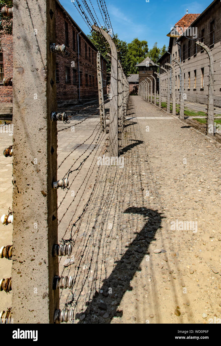 Scenes from Concentration camps at Auschwitz and Birkenau Stock Photo