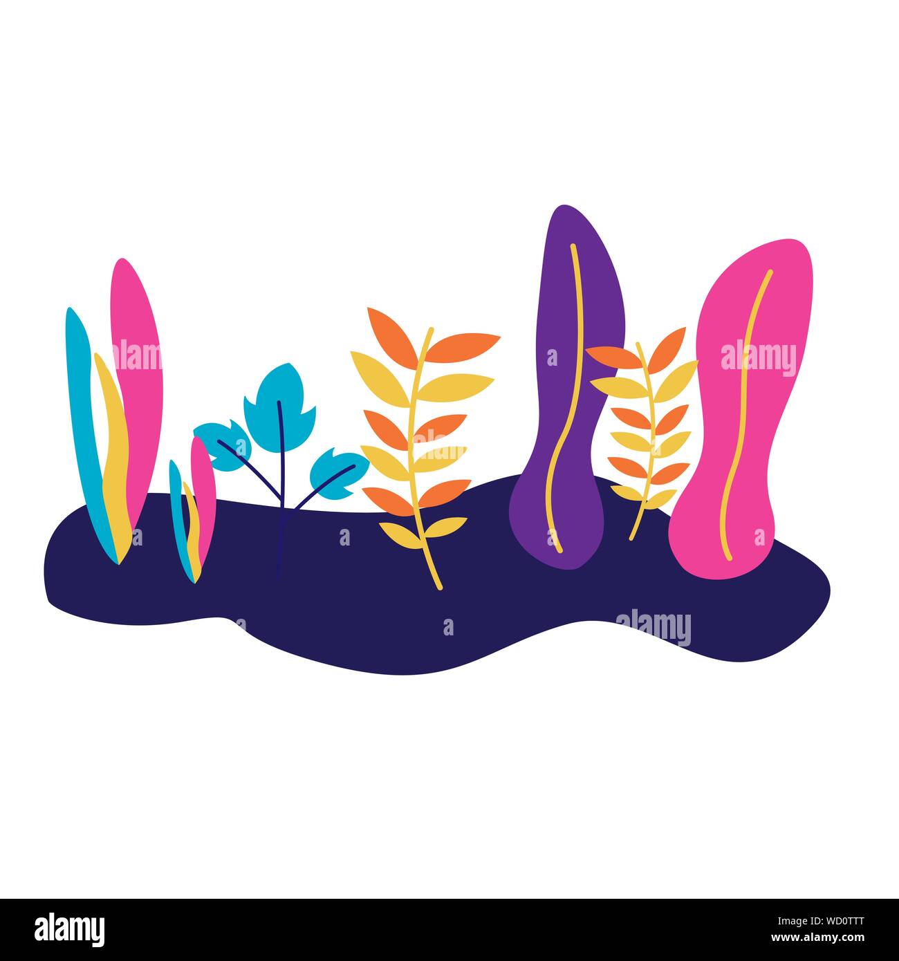 Isolated leaves vector design Stock Vector Image & Art - Alamy
