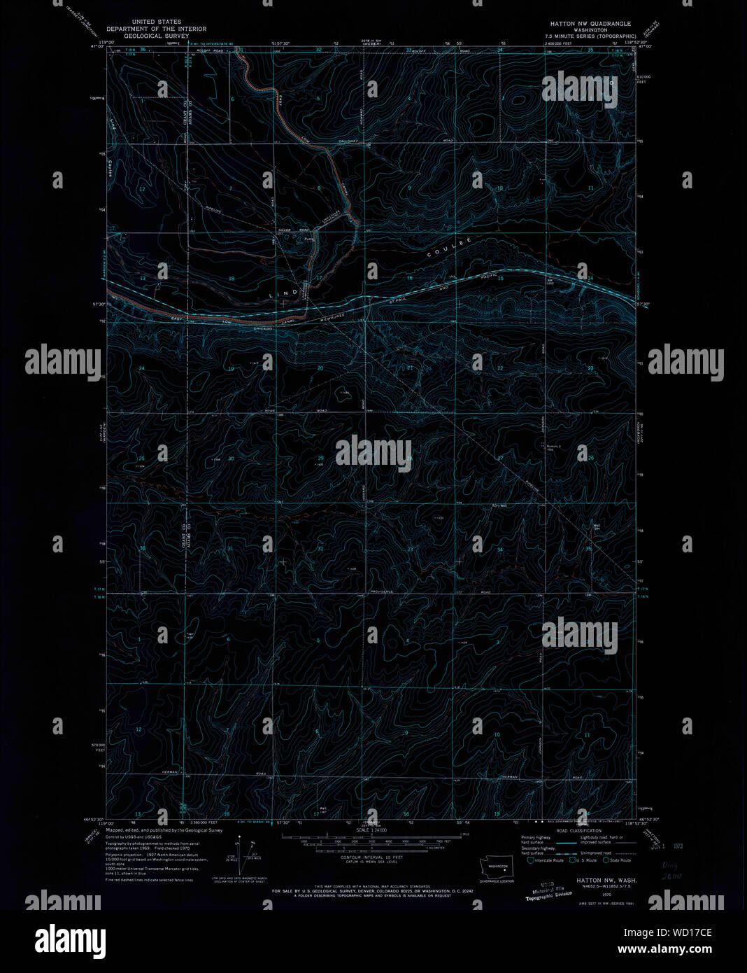 Map of hatton hires stock photography and images Alamy