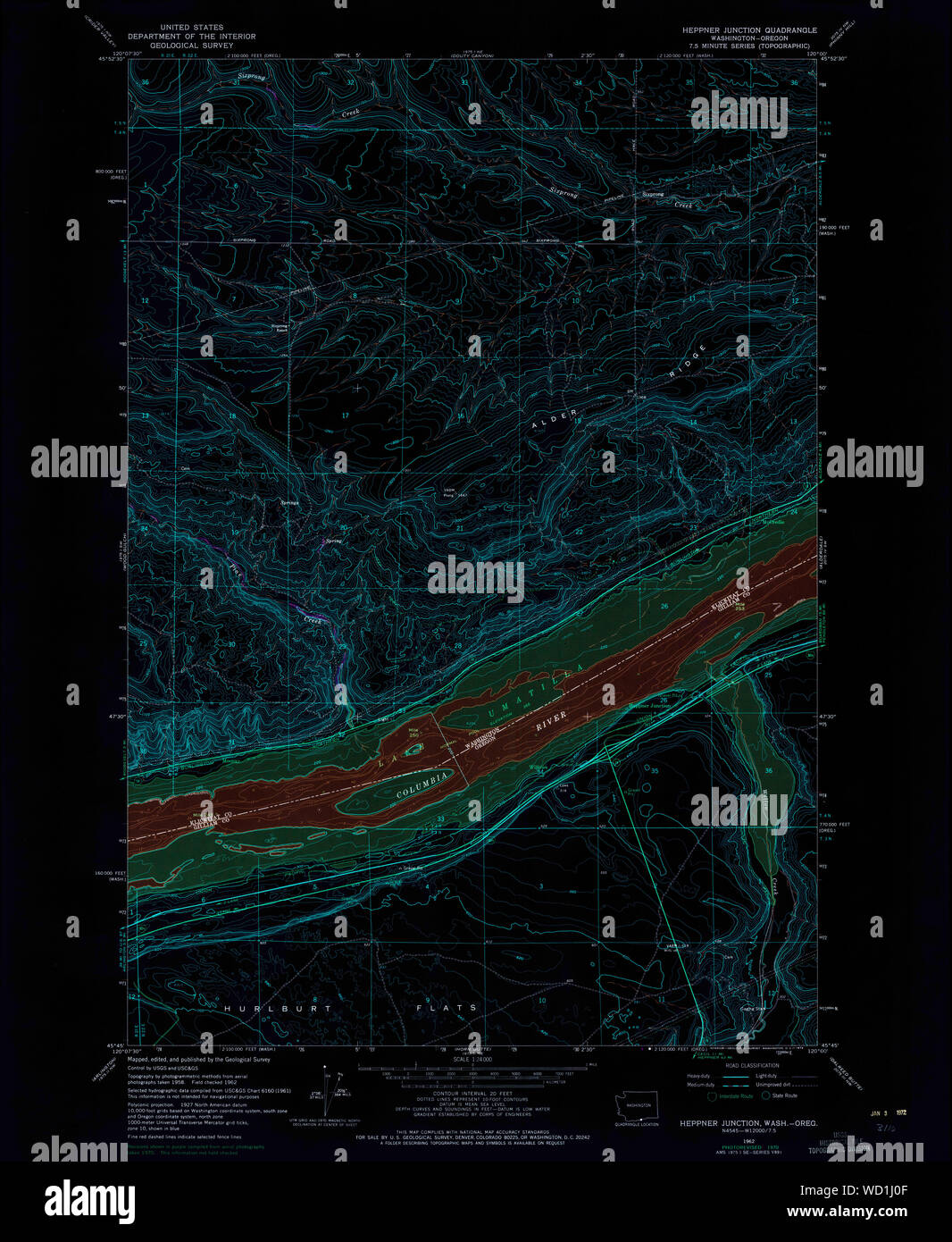 Heppner map hires stock photography and images Alamy