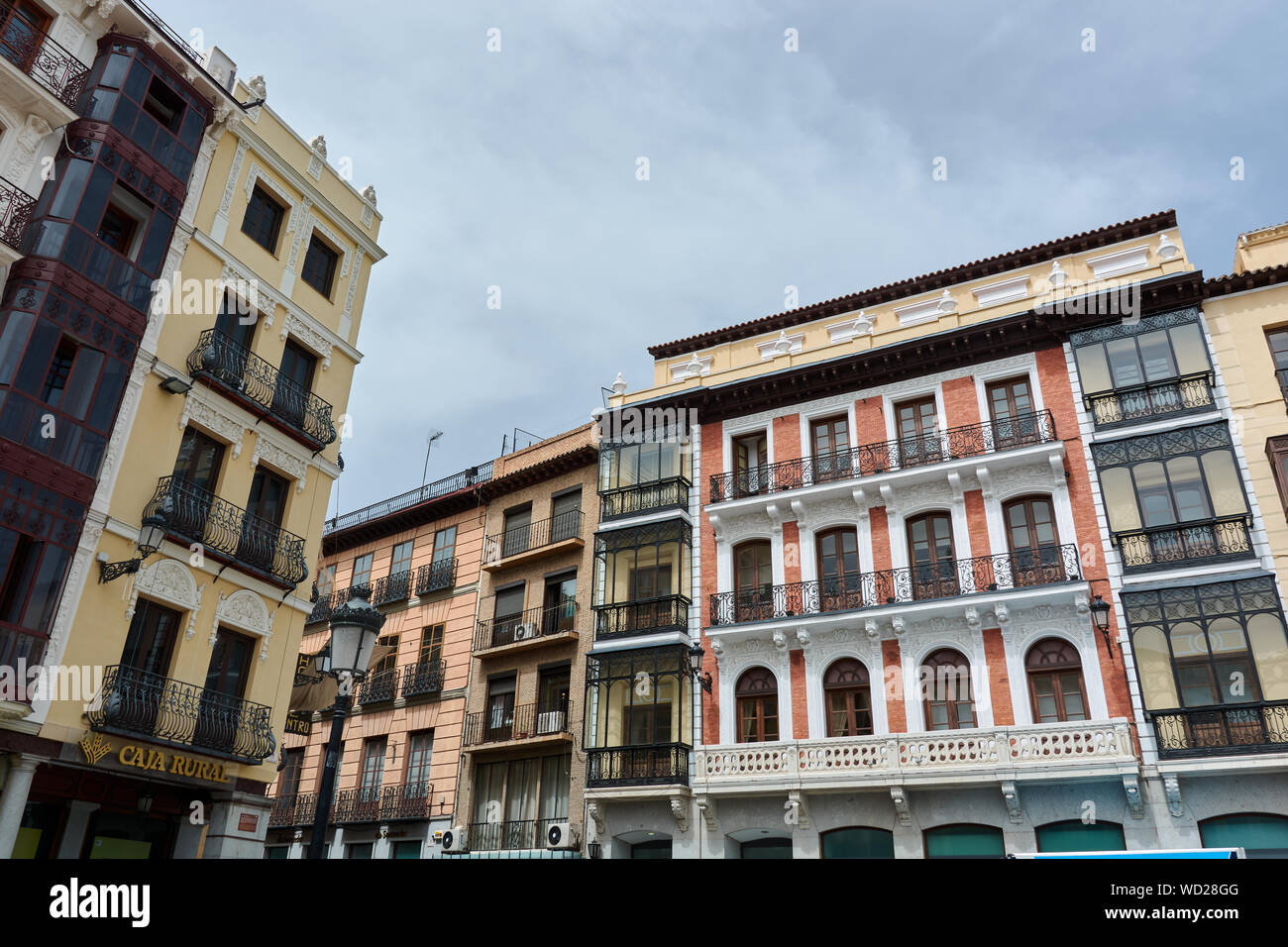 TOLEDO, SPAIN - APRIL 24, 2018: Picturesque buildings in the city of Toledo. Stock Photo