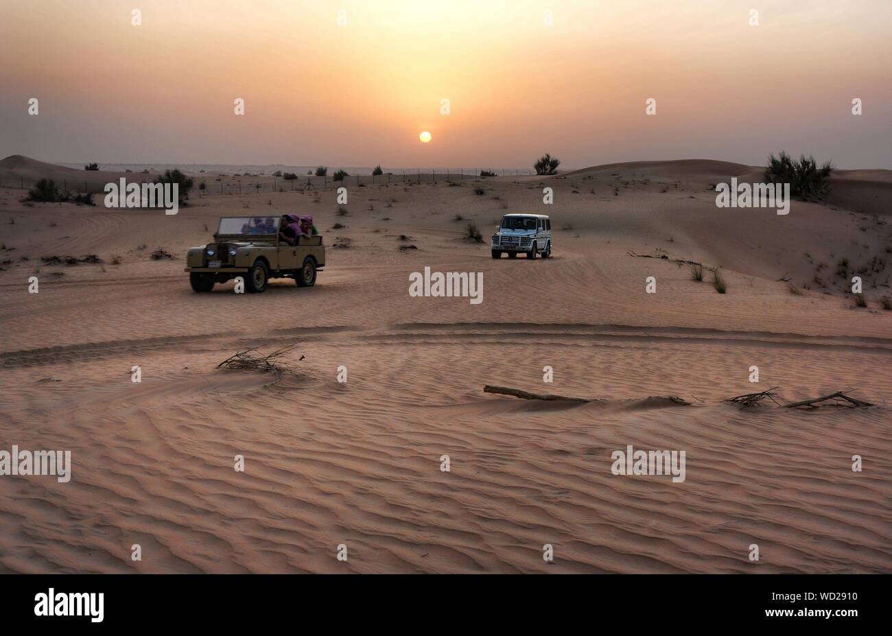 Off-road Vehicles In Desert Stock Photo