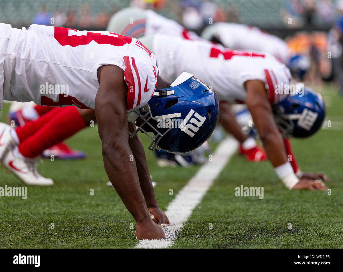 August 22, 2019: New York Giants Cornerback Ronald Zamort (43) During 