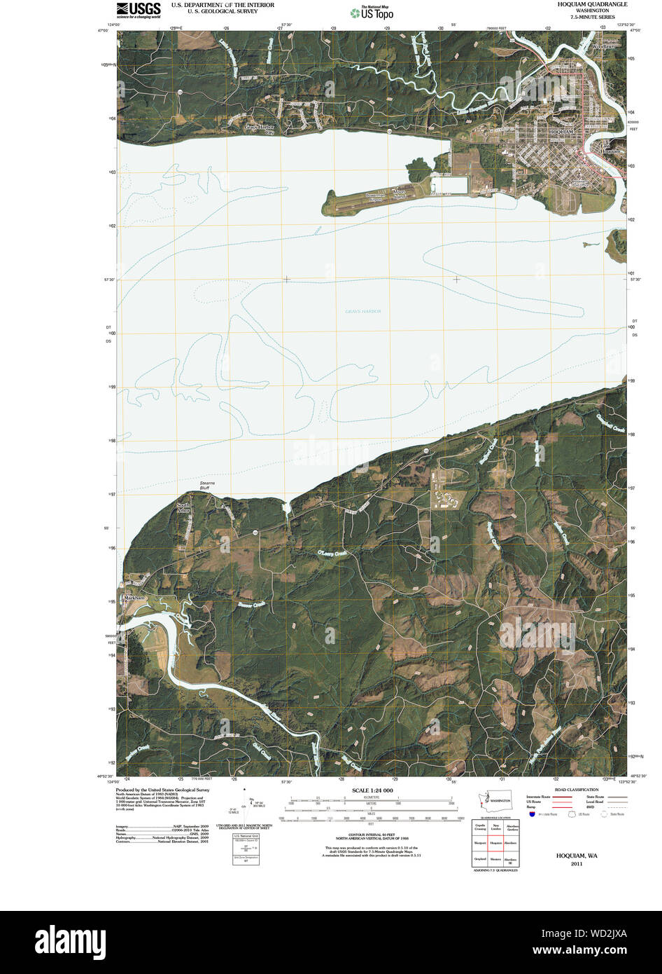 Hoquiam washington state map Cut Out Stock Images & Pictures Alamy