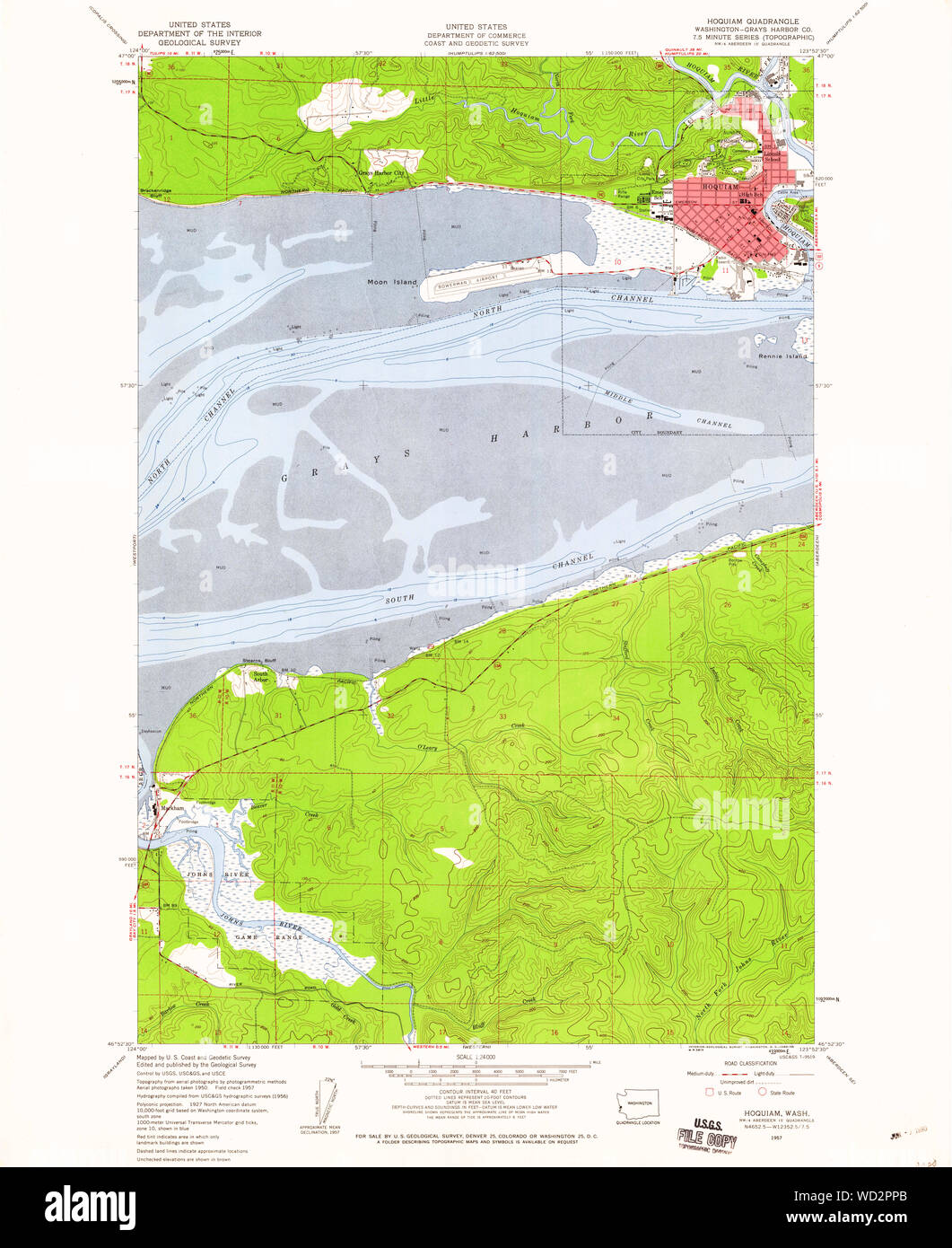 Hoquiam washington map hires stock photography and images Alamy
