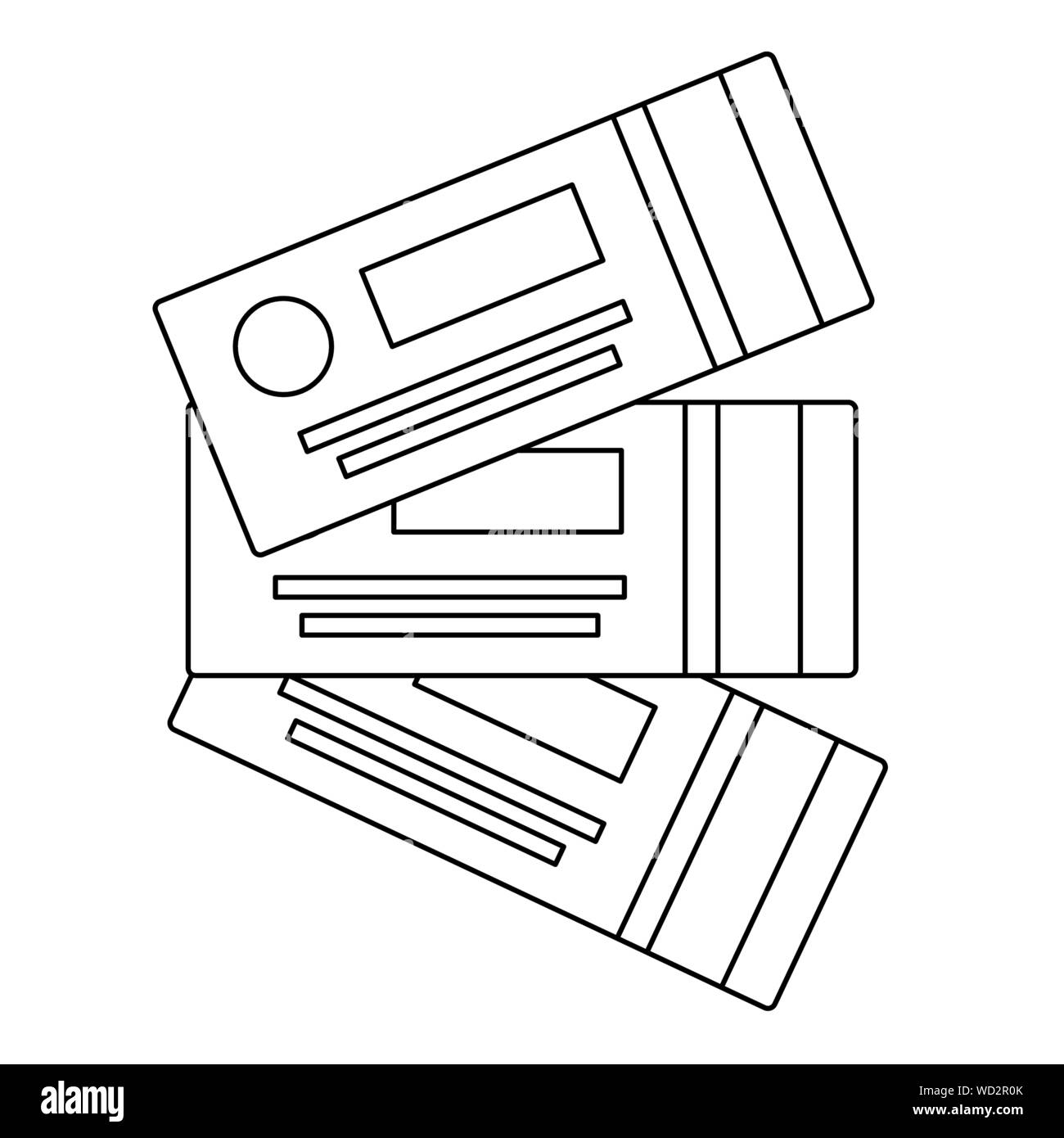 Isolated plane tickets vector design Stock Vector Image & Art - Alamy
