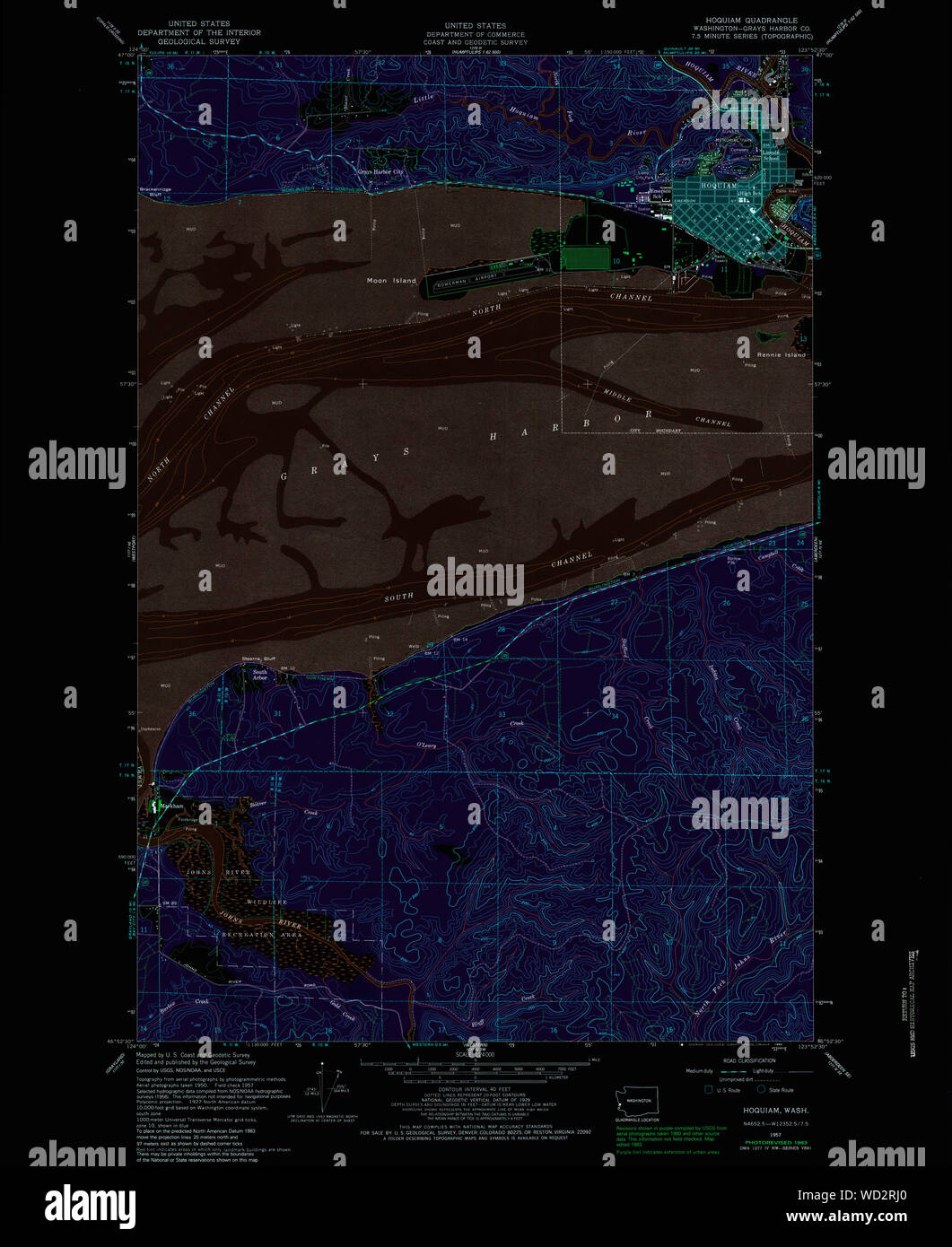 Map of hoquiam washington hires stock photography and images Alamy