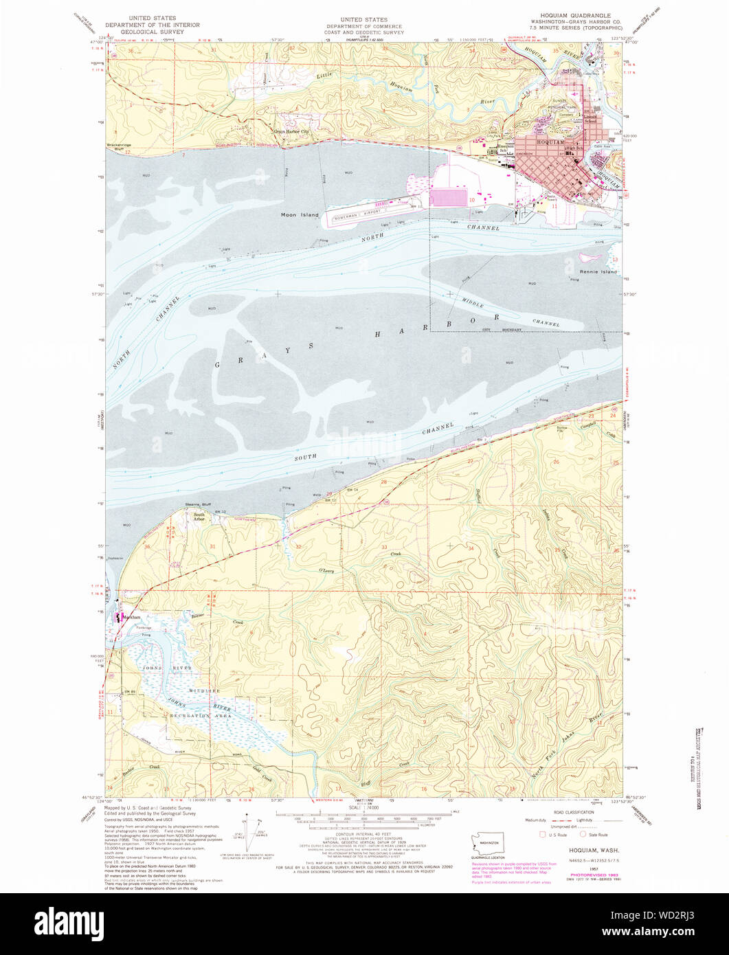 Map of hoquiam hires stock photography and images Alamy