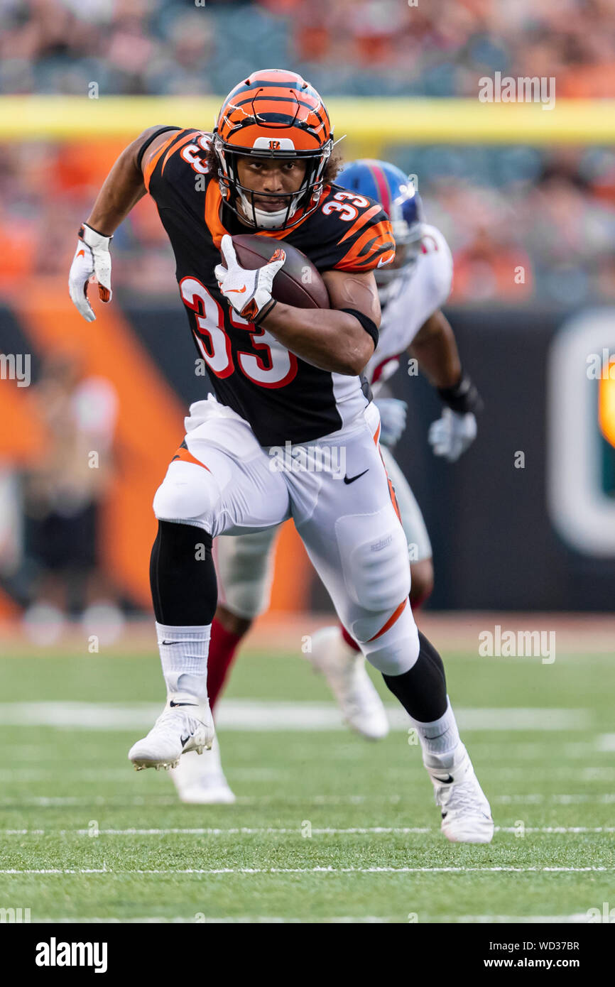 August 22, 2019: Cincinnati Bengals running back Rodney Anderson