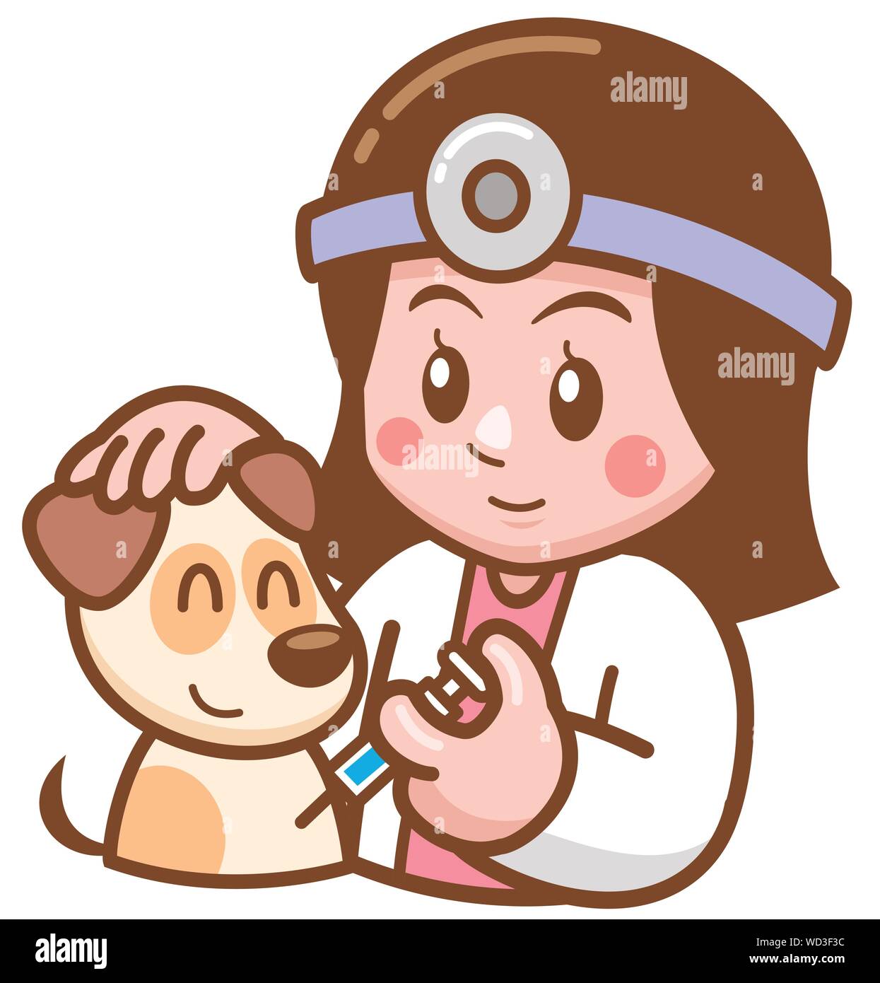 Vector illustration of Cartoon Pet Doctor Stock Vector Image & Art Alamy