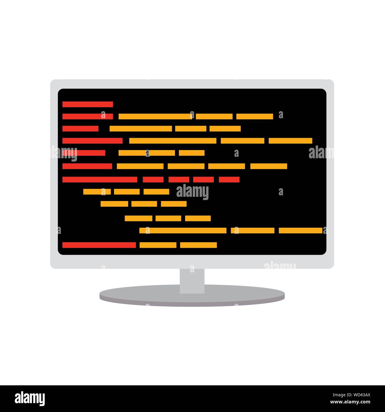 Program code image Stock Vector
