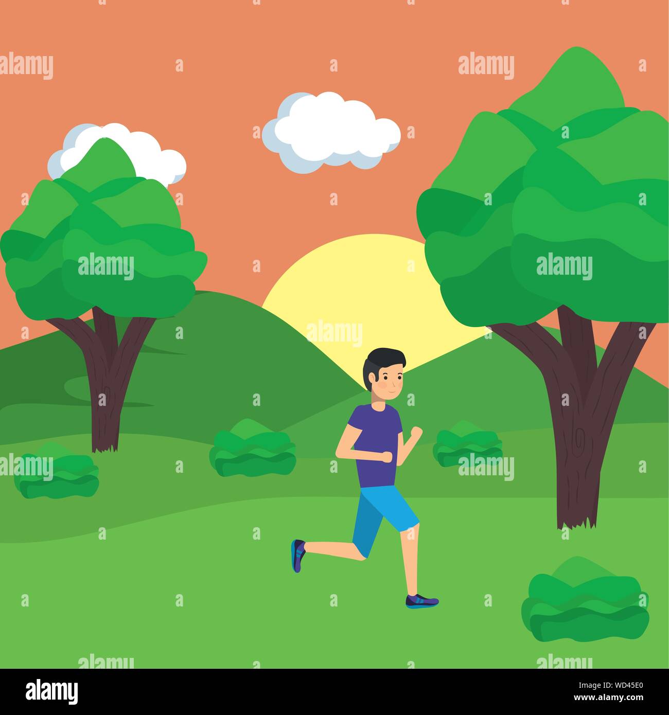 Man in park vector design Stock Vector Image & Art - Alamy