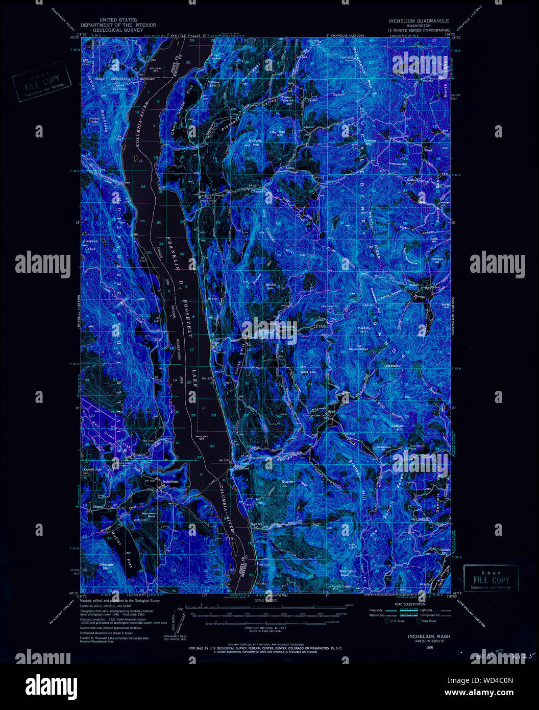 Map of inchelium washington hires stock photography and images Alamy
