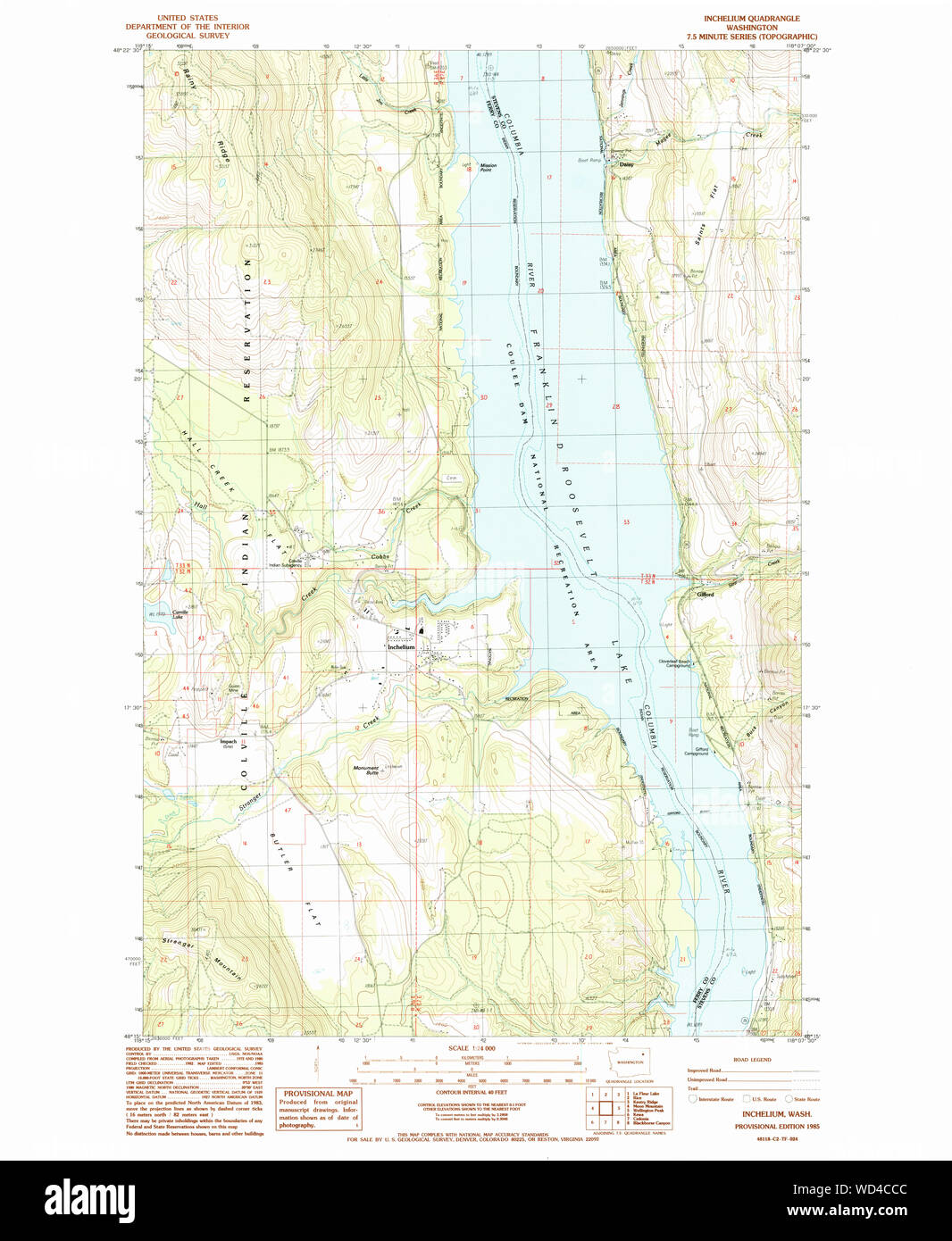 Map of inchelium hires stock photography and images Alamy
