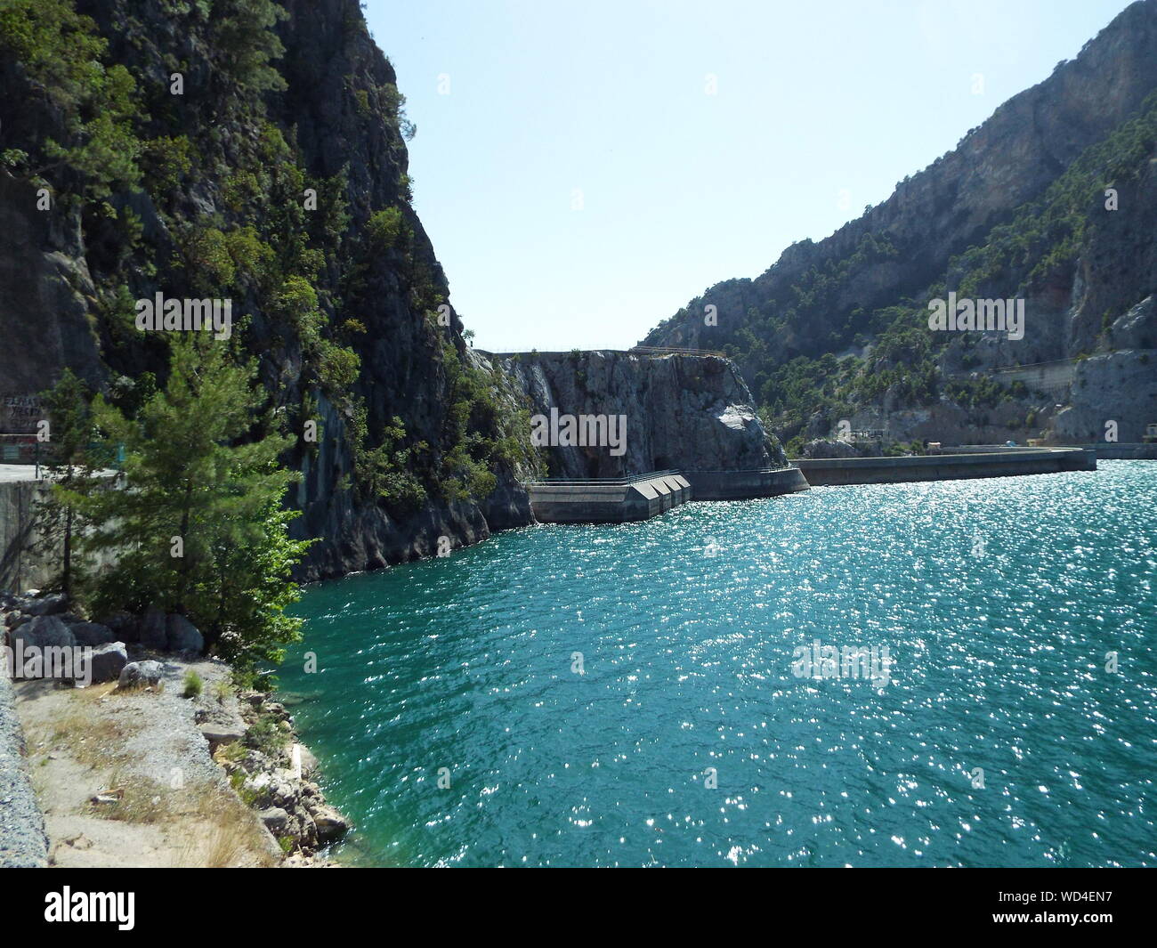 Oymapinar Dam Over Manavgat River Stock Photo