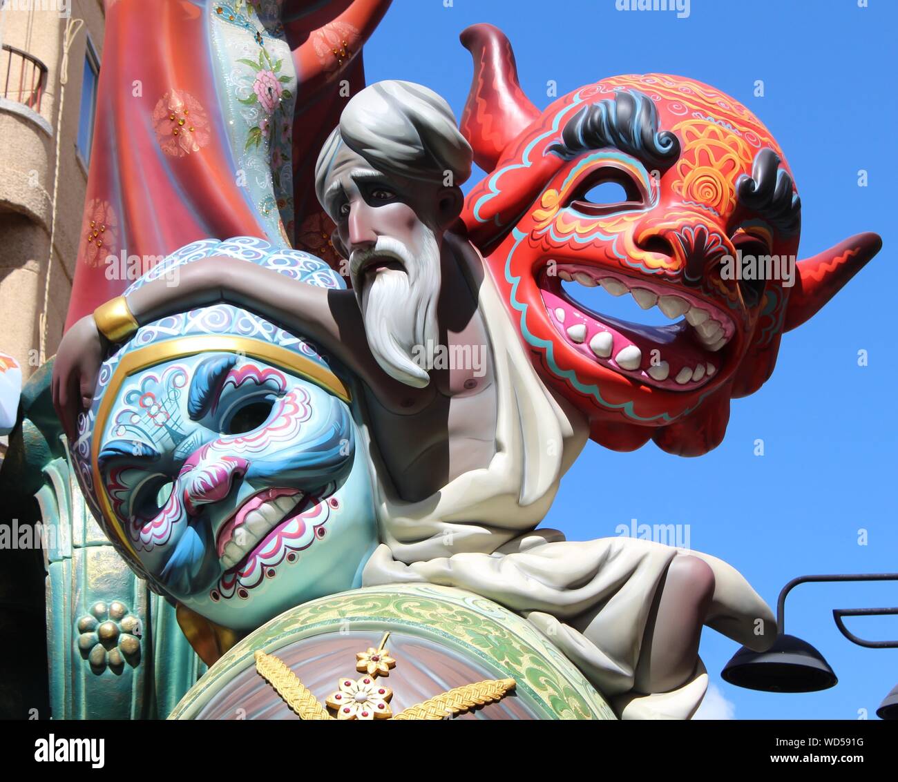 Statues/ sculptures from Las Fallas in Valencia, Spain Stock Photo - Alamy