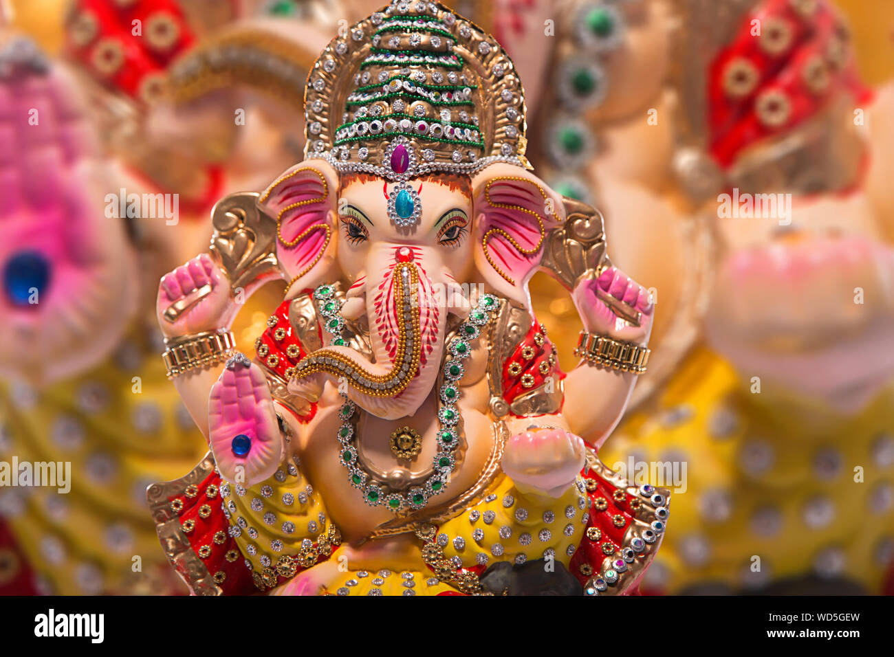 beautiful ganesh idol in focus Stock Photo - Alamy