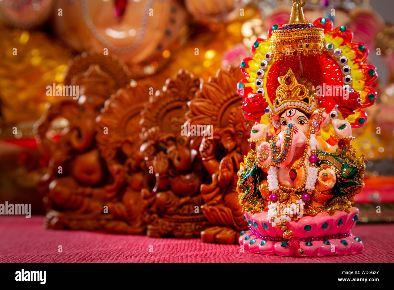 beautiful ganesh idols Stock Photo