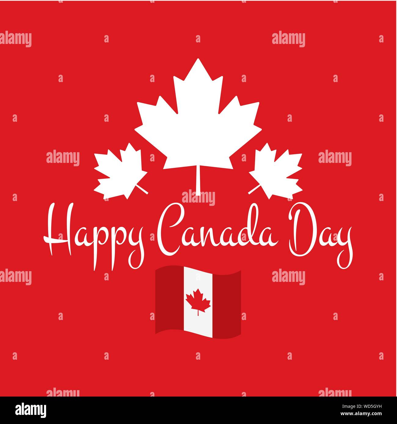 Happy Canada Day Stock Vector