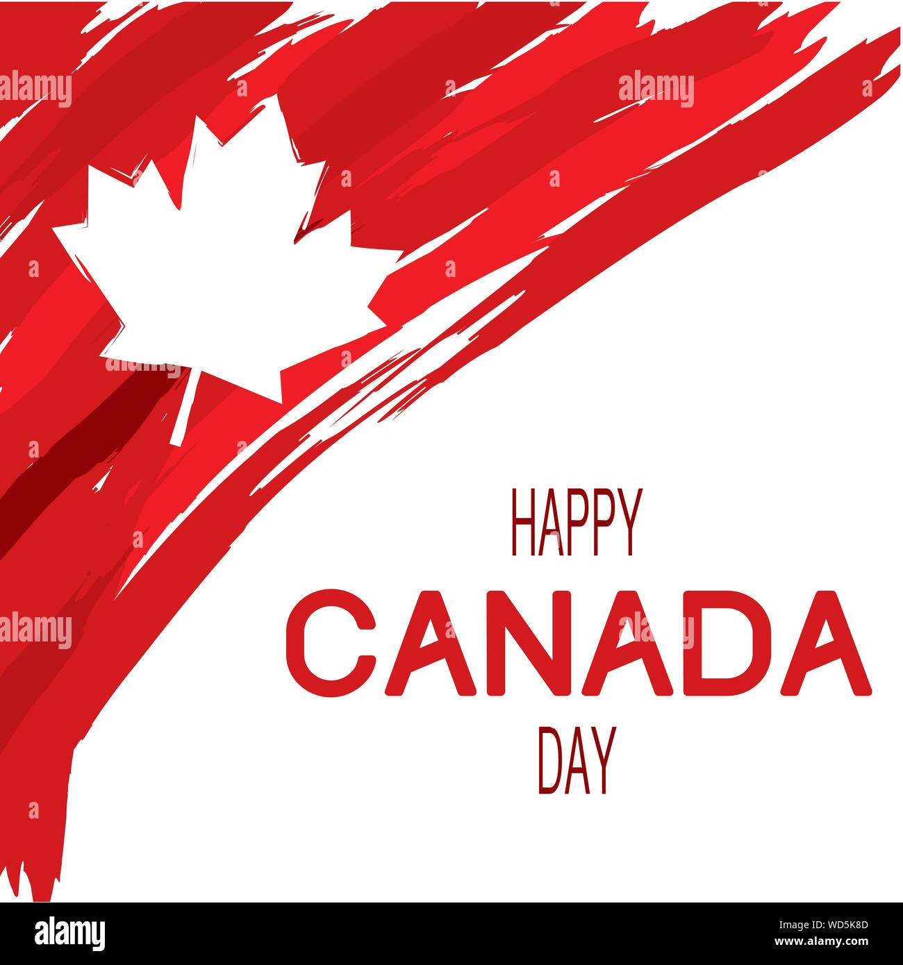 Happy Canada Day Stock Vector