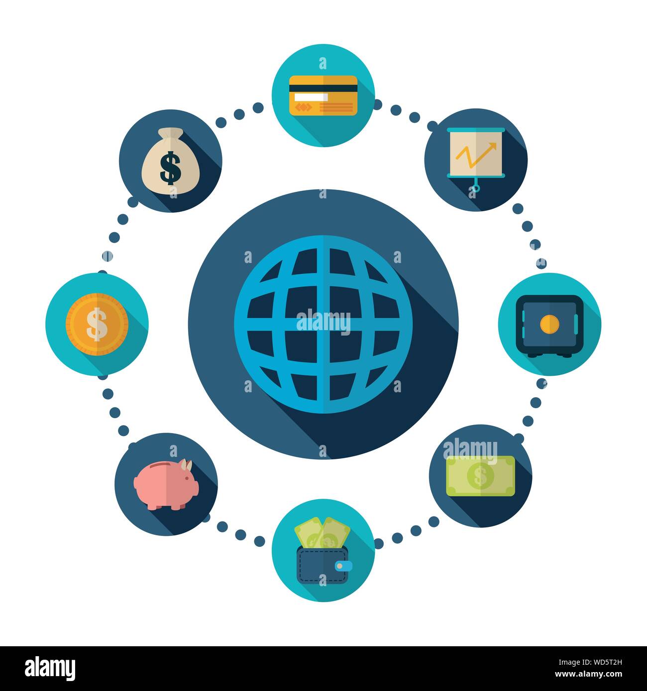 Isolated money icon set vector design Stock Vector Image & Art - Alamy