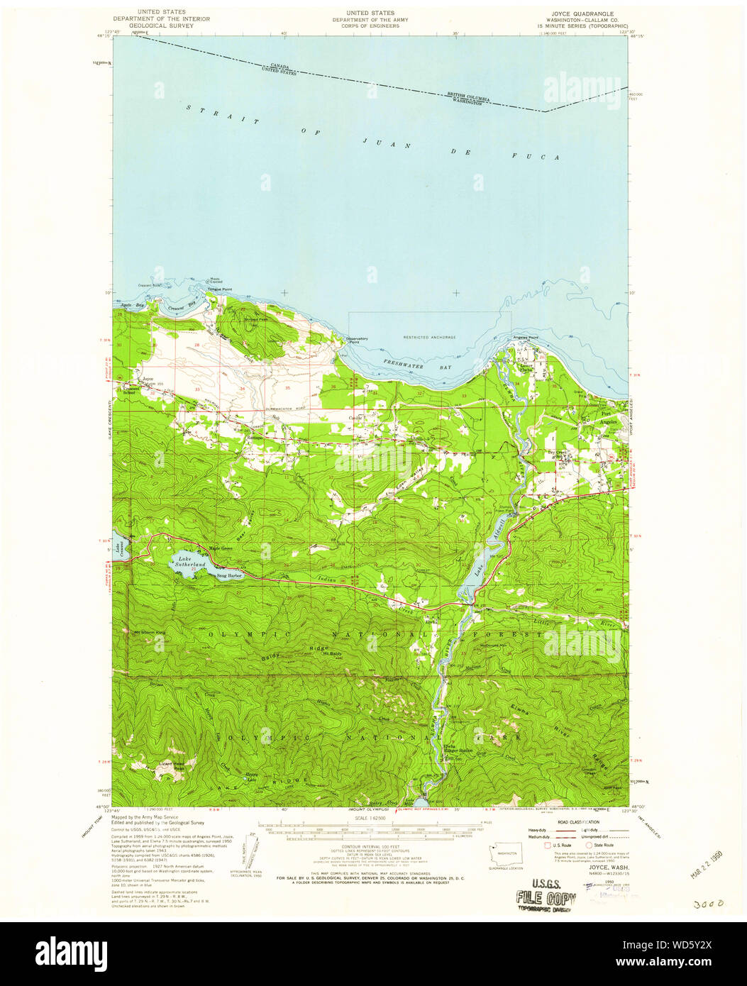 Joyce washington state map Cut Out Stock Images & Pictures Alamy