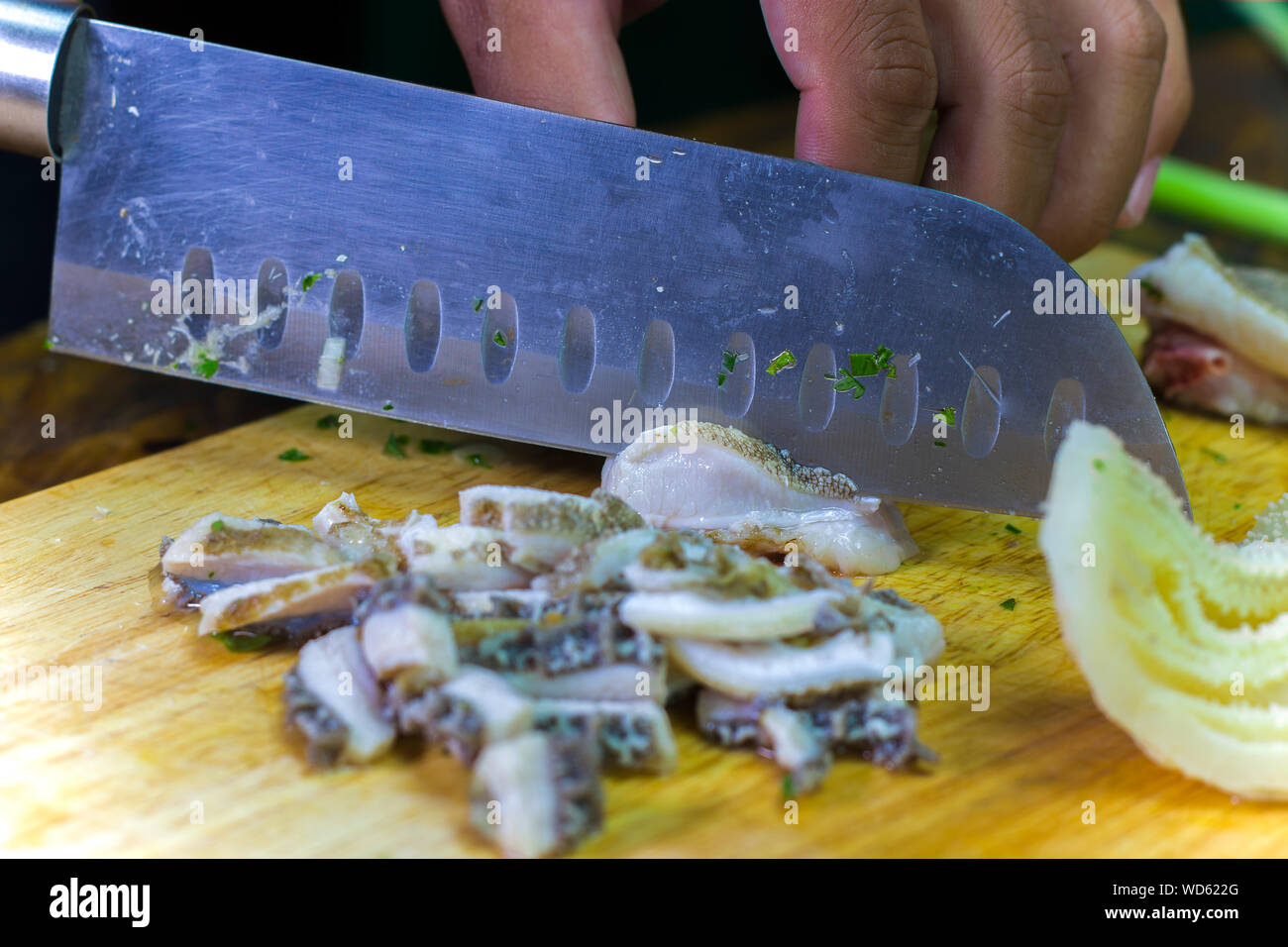 Cooking with Beef rumen on wooden broad High resolution image gallery ...