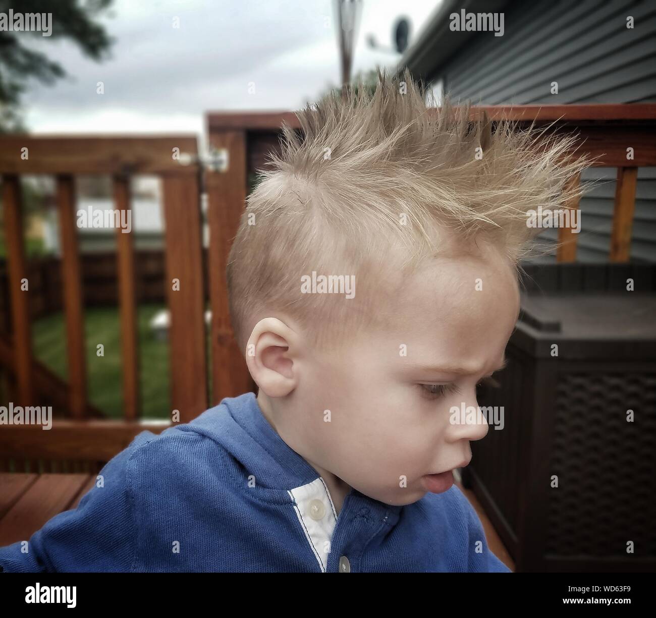 Baby spiky hair hi-res stock photography and images - Alamy