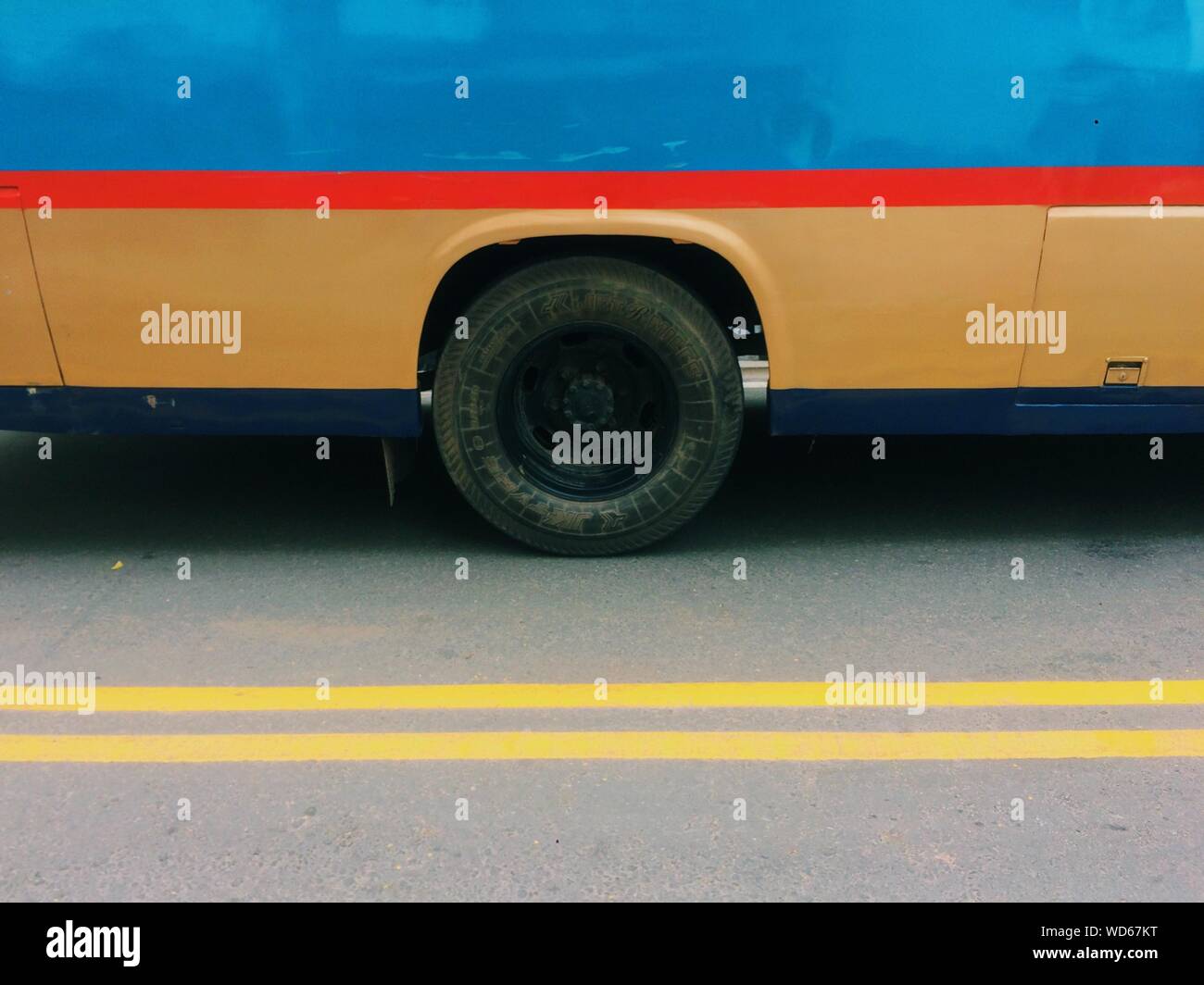 Road With Bus Marking High Resolution Stock Photography and Images - Alamy