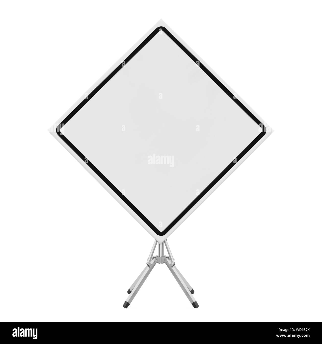 Blank Traffic Sign Isolated Stock Photo Alamy